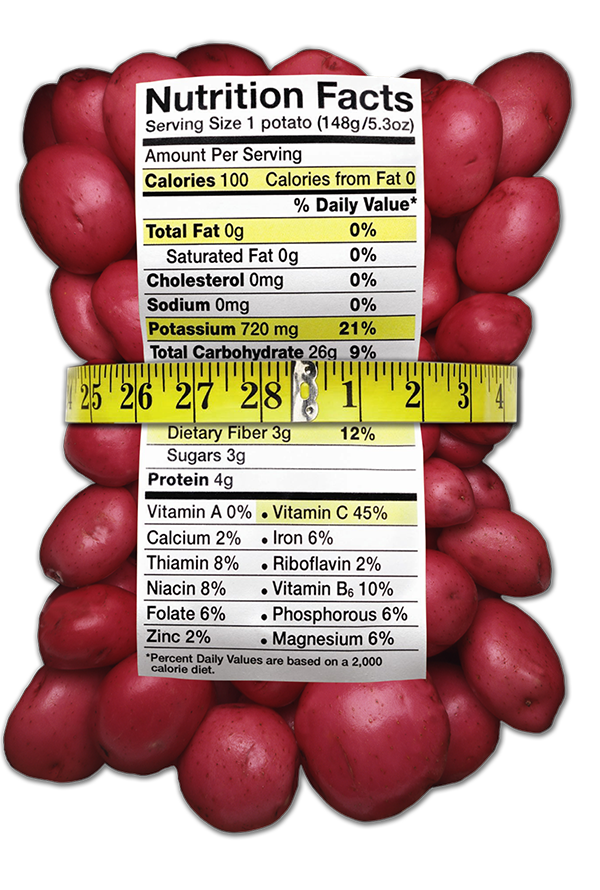 Red Potatoes Nutrition Label
